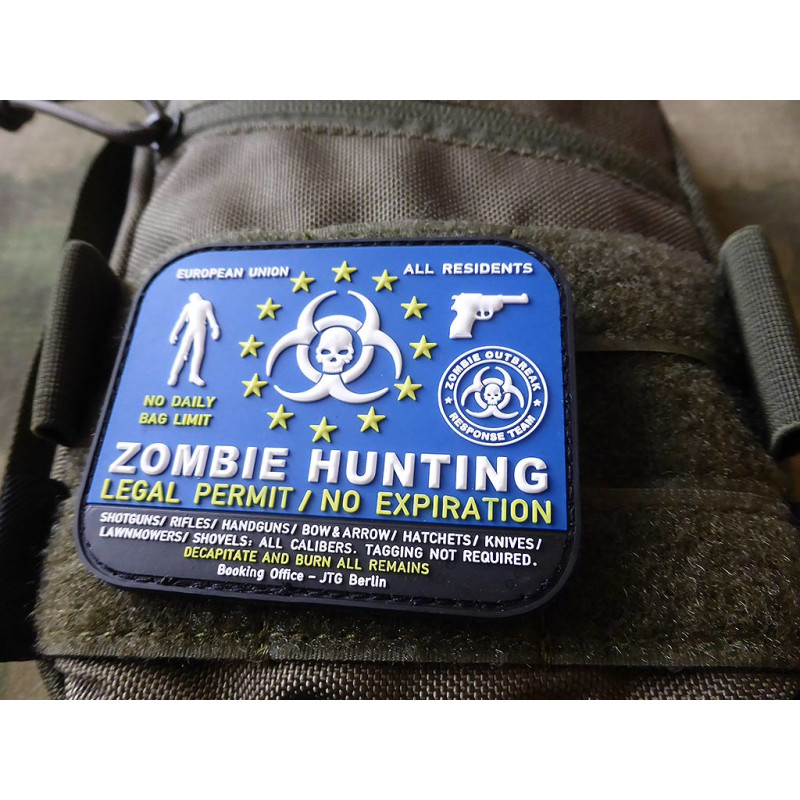PATCH CAUCIUC - ZOMBIE HUNTER - COLOR - 1 | YEO